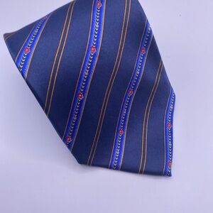Faberge Royal Blue and Gold Patterned Tie
